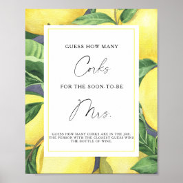 Branch Lemons - Raten Sie mal, wie viele Korks Poster