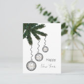 Branch of Christmas tree Postkarte (Stehend Vorderseite)