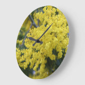 Branch of mimosa große wanduhr (Winkel)