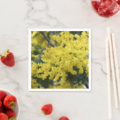 Branch of mimosa serviette (Beispiel)