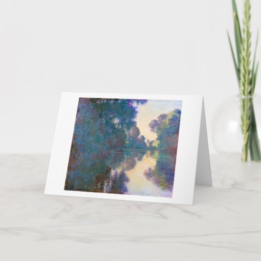 Branch of the Seine near Giverny, Monet Karte (Vorderseite)