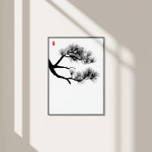 Branch Pine Tree - Zen Wall Art - Minimalistische Fotodruck