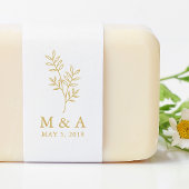 Branch Rustic Rubber Briefmarke Wedding Monogram Gummistempel