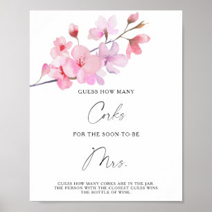 Branch Sakura - Errate wie viele Korken Poster
