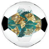 Branch with Golden Leaves Ginko Biloba Fußball (Gedreht)