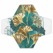 Branch with Golden Leaves Ginko Biloba Fußball (Flach)