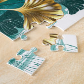 Branch with Golden Leaves Ginko Biloba Puzzle (Seite)