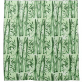 Branchen Bambus. Duschvorhang (Vorderseite)