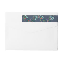 Branchen und Berries umringen Label