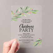 Branchen und Berries Weihnachtsfest Party Acryleinladungen (Insitu (Handheld))