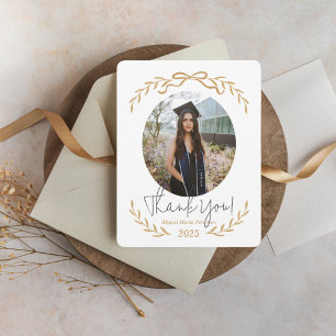 Branchen und Bow Abschluss Vielen Dank Einladung