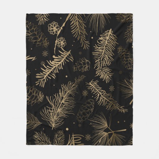 Branchen und Kiefer 2 Fleecedecke (Vorderseite)