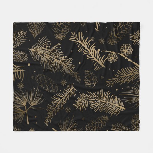 Branchen und Kiefer 2 Fleecedecke (Vorderseite (Horizontal))