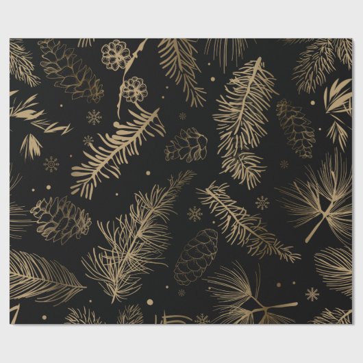 Branchen und Kiefer 2 Geschenkpapier (Flach)