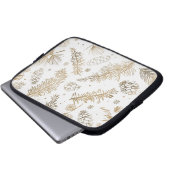 Branchen und Kiefern Laptopschutzhülle (Vorne Knopf)