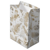 Branchen und Kiefern Mittlere Geschenktüte (Vorderseite Schrägansicht)
