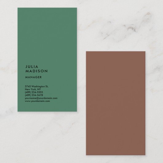 Branchenberater Visitenkarte (Vorne/Hinten)