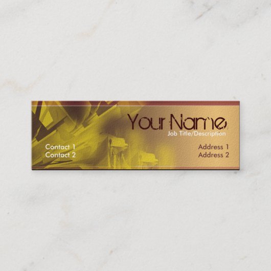 Branchengrunge Mini Business Card Mini Visitenkarte (Vorderseite)