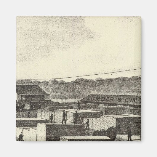 Branchenhof, Princeton Lumber & Improvement Co. Magnet (Vorne)
