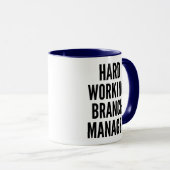 Branchenmanager für harte Arbeit Tasse (VorderseiteRechts)