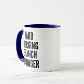 Branchenmanager für harte Arbeit Tasse (Vorderseite Links)