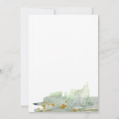 Branchenstationierung Wasserfarben Einladung (Rückseite)