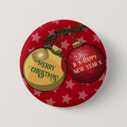 Branchentreff Tree Ornaments Frohe Weihnachten und Button (Vorderseite)