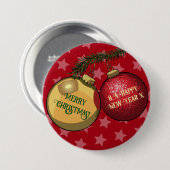 Branchentreff Tree Ornaments Frohe Weihnachten und Button (Vorne & Hinten)