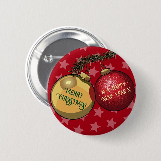 Branchentreff Tree Ornaments Frohe Weihnachten und Button (Vorne & Hinten)