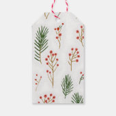 Branches and Berries Christmas Hot Chocolate Mix Geschenkanhänger (Rückseite)