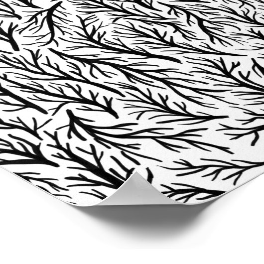 Branches Naturemuster Wandkunst Poster (Ecke)