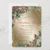 Branches Pine Tree Pinecones Party Einladung (Vorderseite)