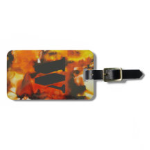 Brand auf dem Gepäckanhänger