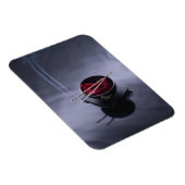 Brand auf der Schüssel mit Blättern Magnet (Rechte Seite)