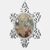 brand Deko Schneeflocken Zinn-Ornament (Rechts)