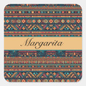 Brand des Südwestens, Brauch Quadratischer Aufkleber (Vorderseite)