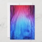 Brand & Eis Einladung zum Geburtstag | Blue Red Fl (Rückseite)