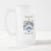 BRAND-FAMILIENWAPPEN - BRAND-WAPPEN MATTGLAS BIERGLAS (Links)