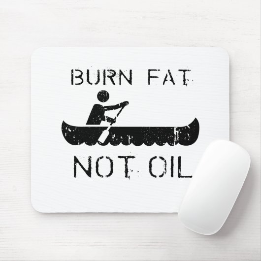 BRAND-FAT. NICHT ÖL. (CANOEING) MOUSEPAD (Mit Mouse)