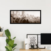 Brand in Baltimore MD Foto 1904 Poster (Heimbüro)