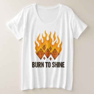 Brand nach Shine Große Größe T-Shirt