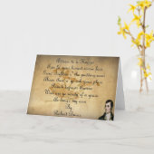 BRAND-NACHTgruß-KARTE Karte (Gelbe Blume)