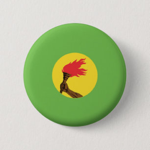 BRAND NEW! - ZAIRE PIN BACK BADGE BUTTON