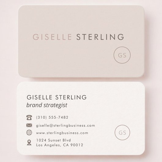 Brand Strategist Feminine Professional Visitenkarte