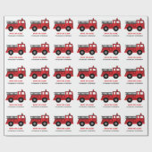 Brand Truck Custom Birthday Wrapping Paper Geschenkpapier (Flach)