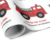 Brand Truck Custom Birthday Wrapping Paper Geschenkpapier (Rolleneckpunkt)