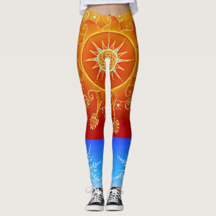 Brand- und Eisbrennstoff Leggings