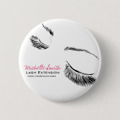Brand von Hair and Beauty Lash Extension Button (Vorderseite)