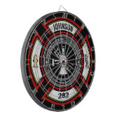 Brandabteilung ADD NAME Firefighter Abzeichen Resc Dartscheibe (Vorderseite Links)