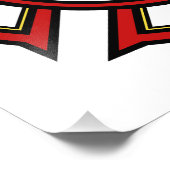 Brandabteilung ADD NAME Firefighter Abzeichen Resc Fotodruck (Ecke)